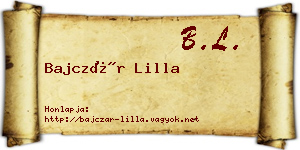 Bajczár Lilla névjegykártya